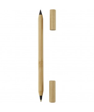 Stylos - Stylo duo en bambou Samambu (encre bleue) | PRINTECOM
