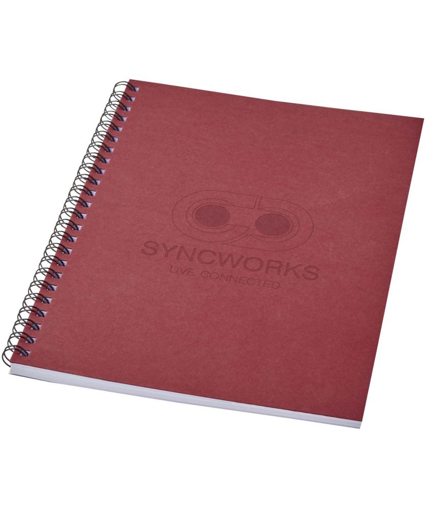 Carnet à spirale A5 coloré en papier recyclé Desk-Mate® personnalisé Carnets publicitaire