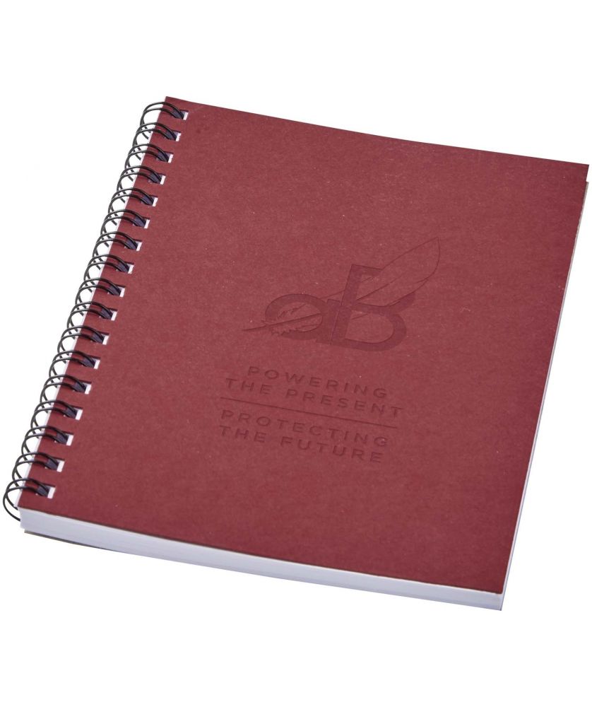 Carnet à spirale A6 coloré en papier recyclé Desk-Mate® personnalisé Carnets publicitaire