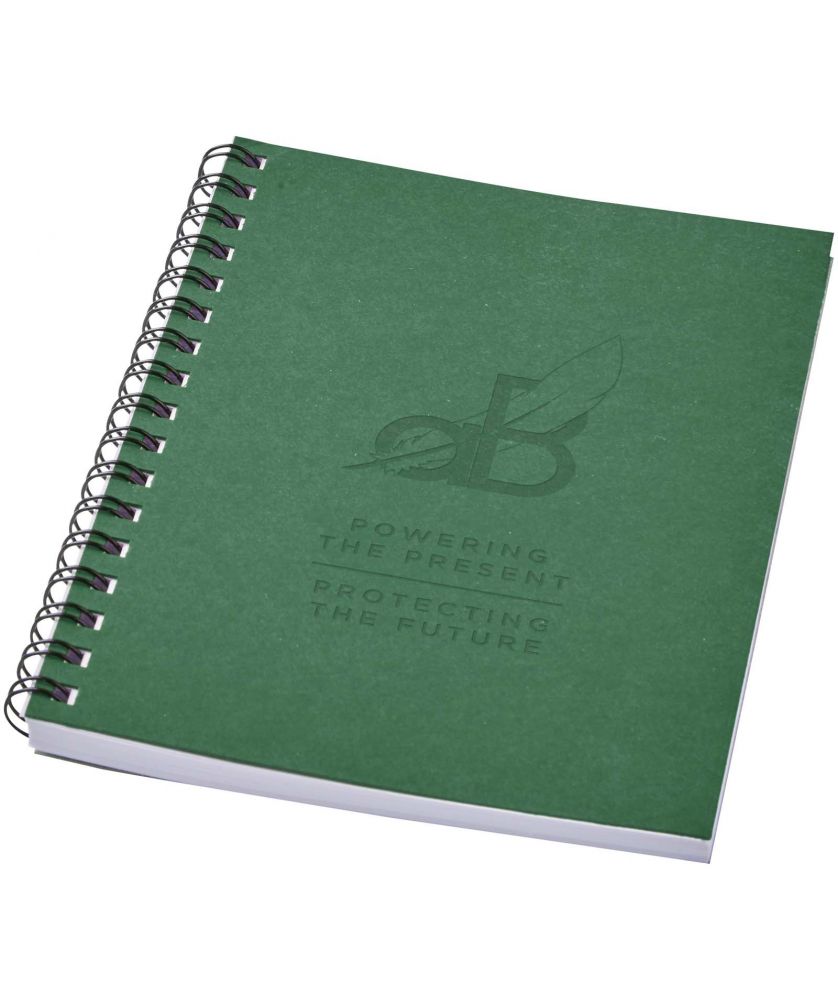 Carnet à spirale A6 coloré en papier recyclé Desk-Mate® personnalisé Carnets publicitaire