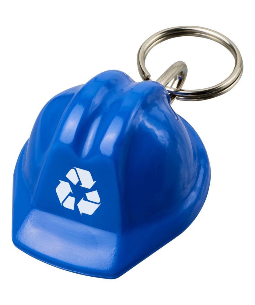 Porte-clés recyclé en forme de casque de chantier personnalisé Kolt