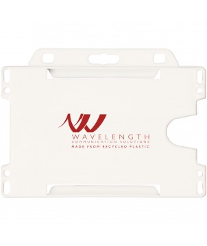 Porte-badges - Porte-cartes Vega en plastique recyclé | PRINTECOM
