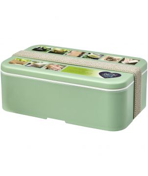 Boîte repas recyclée 700 ml un bloc personnalisée MIYO Renew Vaisselle publicitaire