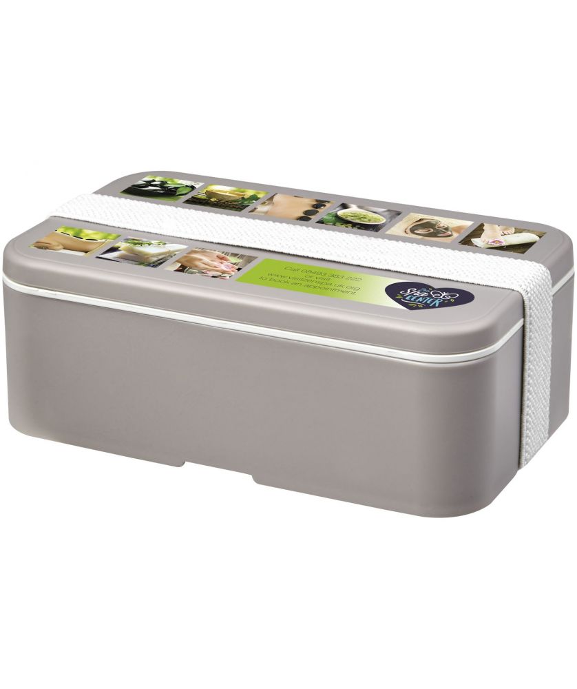 Boîte repas recyclée 700 ml un bloc personnalisée MIYO Renew Vaisselle publicitaire