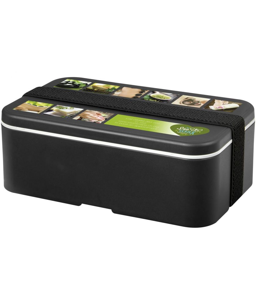 Boîte repas recyclée 700 ml un bloc personnalisée MIYO Renew Vaisselle publicitaire