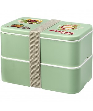 Vaisselle - Boite repas 700+700 ml MIYO Renew à deux blocs | PRINTECOM