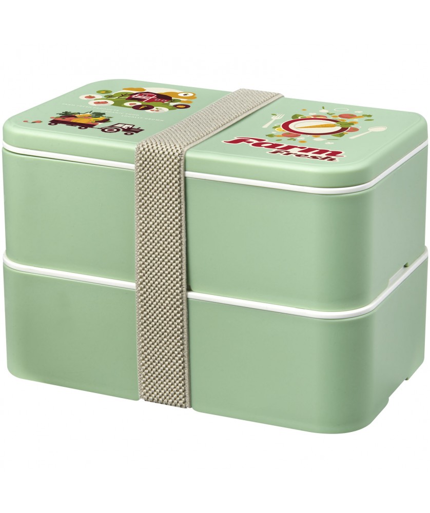 Vaisselle - Boite repas 700+700 ml MIYO Renew à deux blocs | PRINTECOM