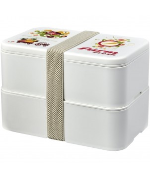 Vaisselle - Boite repas 700+700 ml MIYO Renew à deux blocs | PRINTECOM