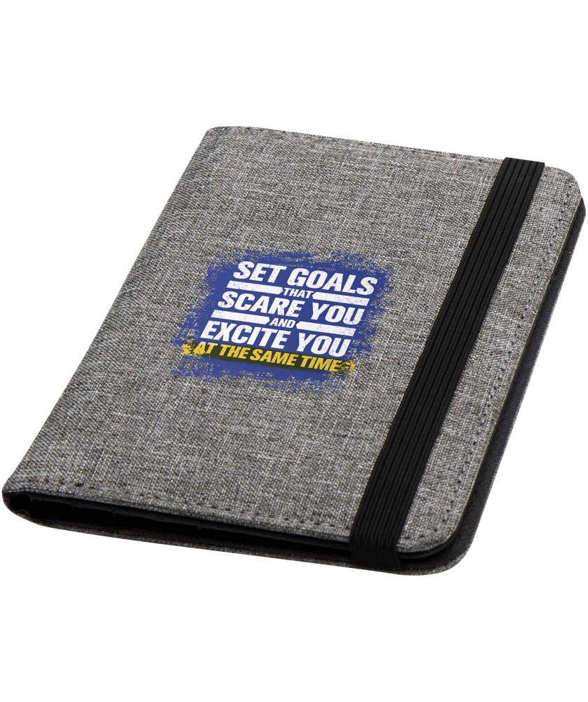 Accessoires de Voyage - Porte-passeport RFID Ross en rPET certifié GRS | PRINTECOM