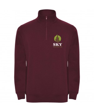 Textiles mode - Pull zippé Aneto avec fermeture quart de zip | PRINTECOM