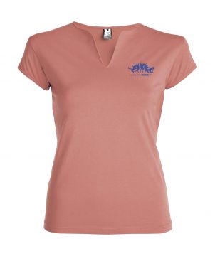 T-shirt femme personnalisé col V ajusté Belice T-Shirts publicitaire