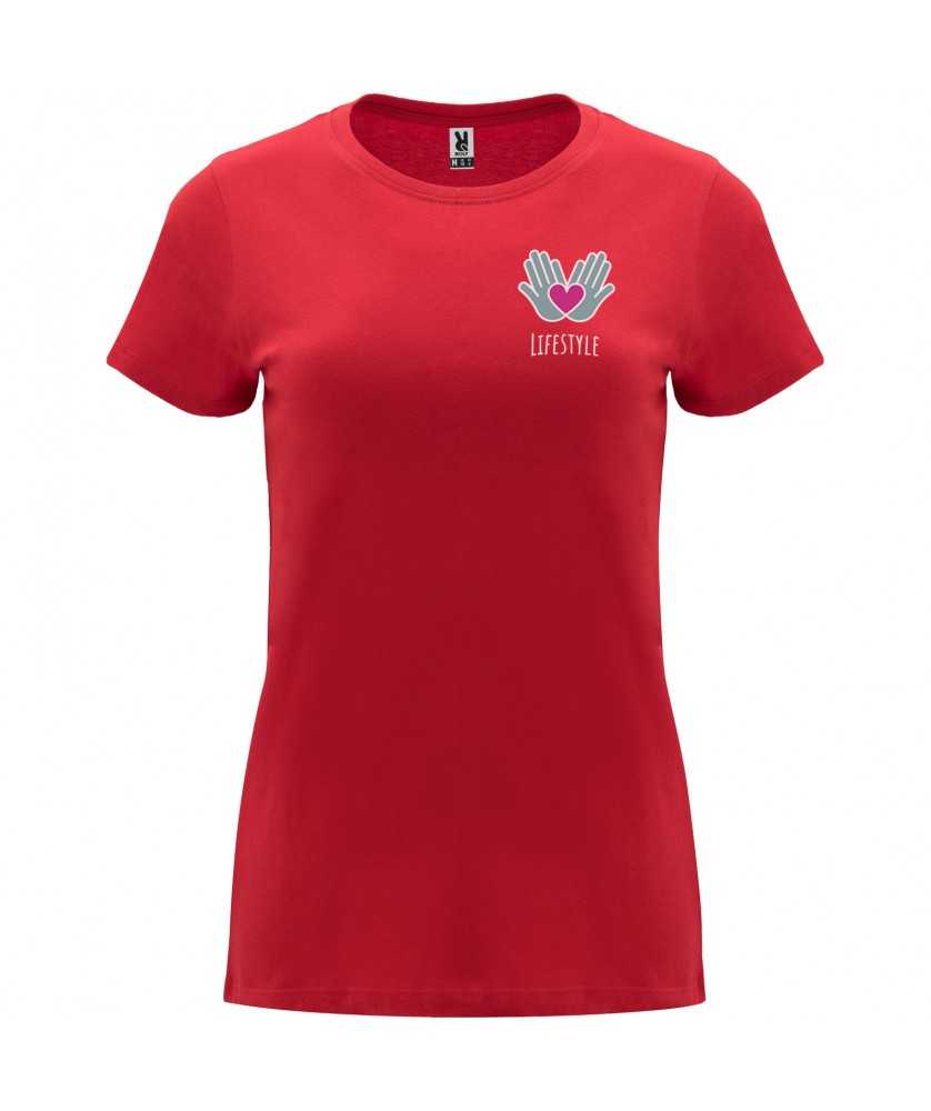 T-Shirts - T-shirt Capri à manches courtes pour femme | PRINTECOM