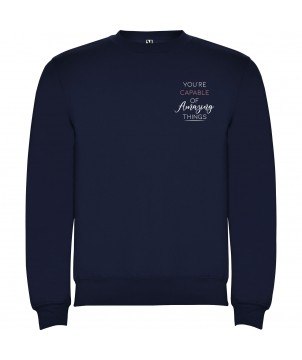 Textiles mode - Pull ras du cou Clasica unisexe | PRINTECOM