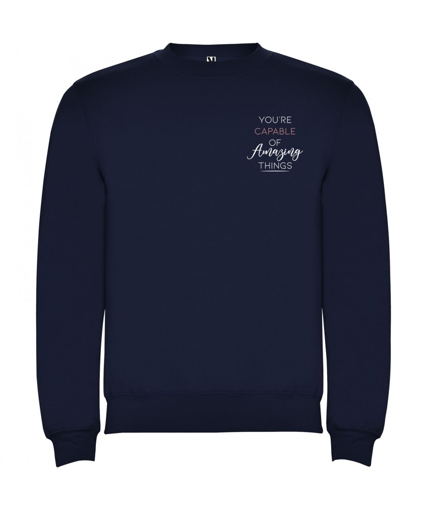 Textiles mode - Pull ras du cou Clasica unisexe | PRINTECOM