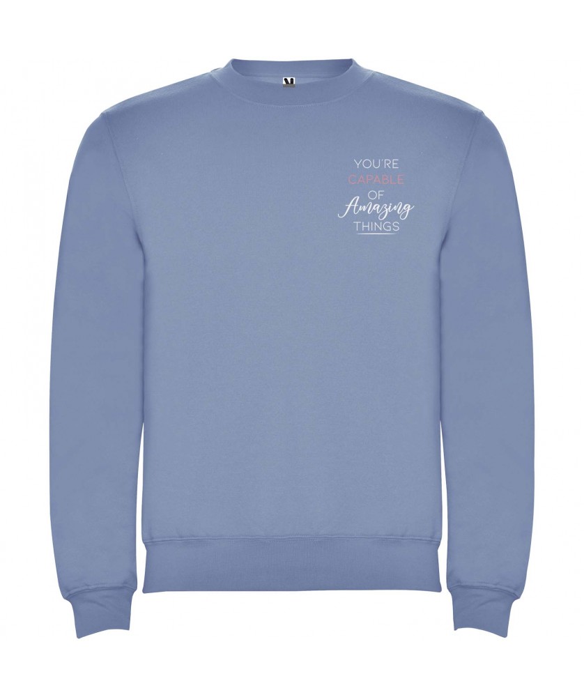 Textiles mode - Pull ras du cou Clasica unisexe | PRINTECOM