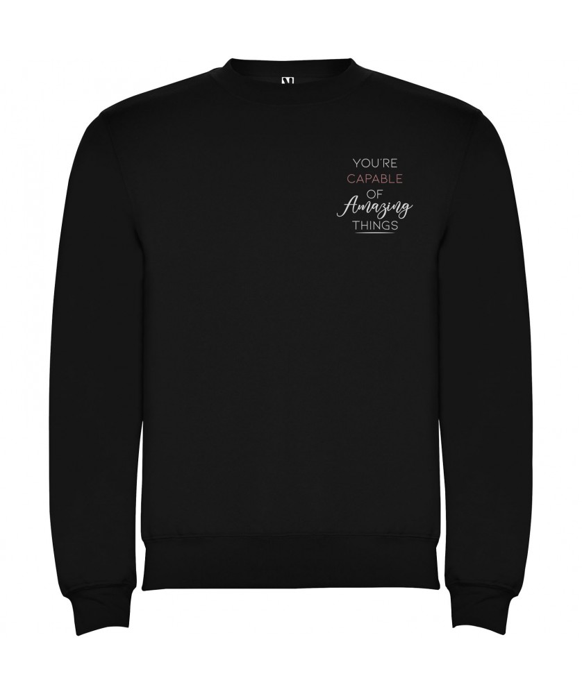 Textiles mode - Pull ras du cou Clasica unisexe | PRINTECOM