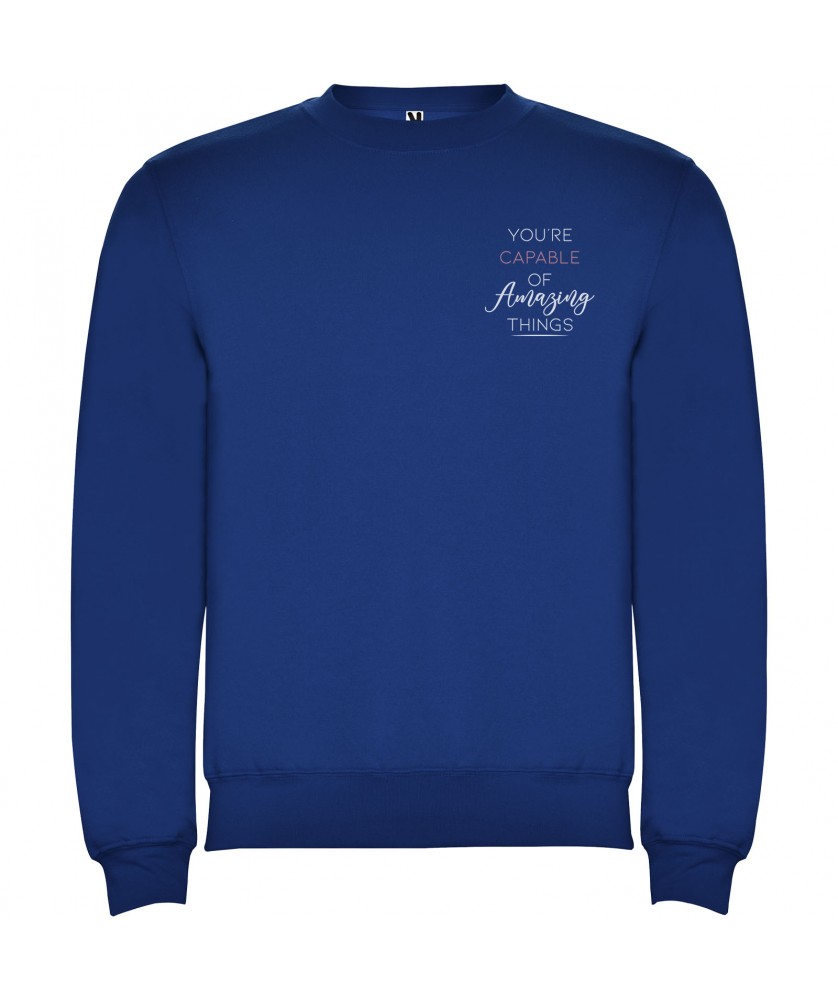 Textiles mode - Pull ras du cou Clasica unisexe | PRINTECOM