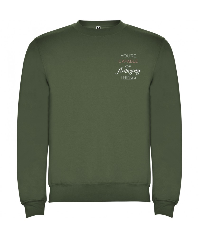 Textiles mode - Pull ras du cou Clasica unisexe | PRINTECOM