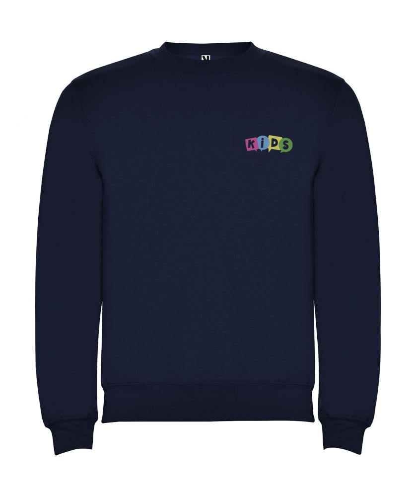 Pull enfant personnalisé col rond Clasica Textiles mode publicitaire