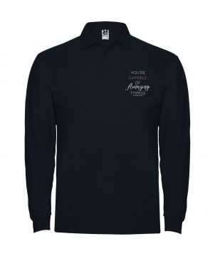 Polo homme personnalisé manches longues Estrella Textiles mode publicitaire