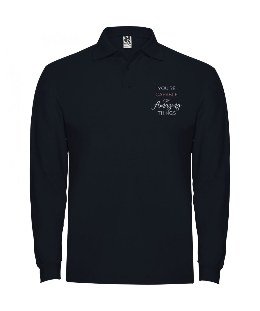 Textiles mode - Polo Estrella à manches longues pour homme | PRINTECOM