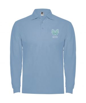 Polo homme personnalisé manches longues Estrella Textiles mode publicitaire