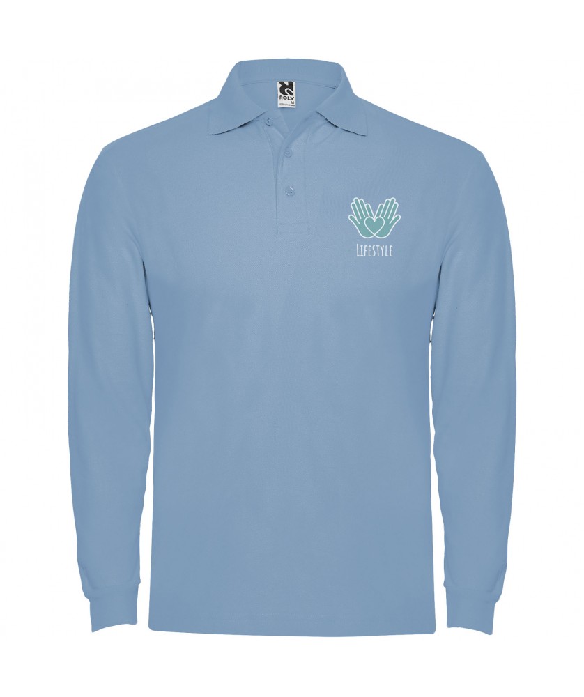 Textiles mode - Polo Estrella à manches longues pour homme | PRINTECOM