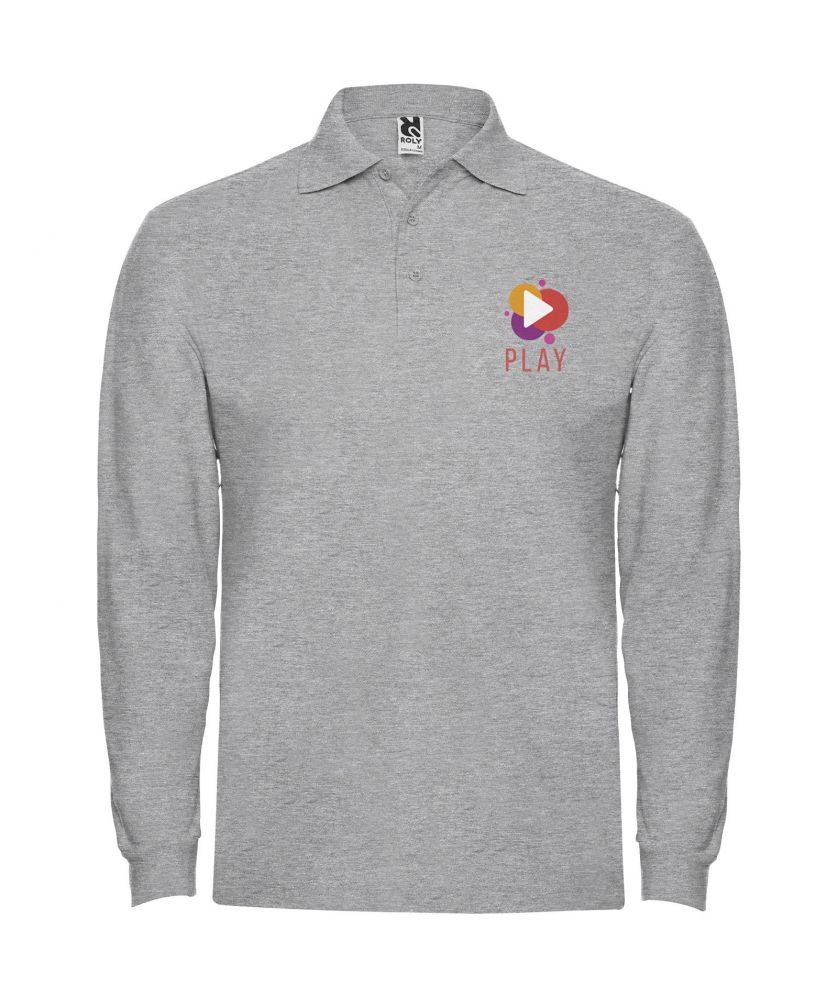 Polo homme personnalisé manches longues Estrella