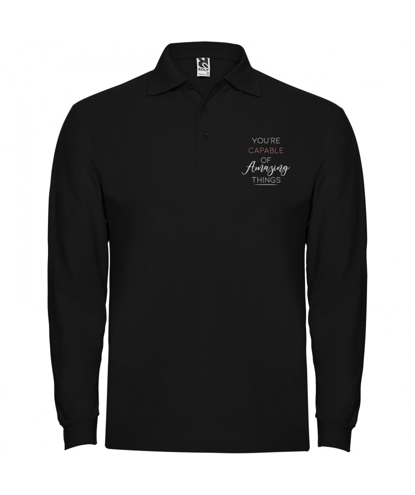 Textiles mode - Polo Estrella à manches longues pour homme | PRINTECOM