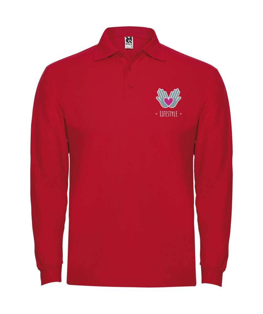 Textiles mode - Polo Estrella à manches longues pour homme | PRINTECOM