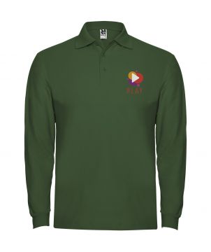 Polo homme personnalisé manches longues Estrella Textiles mode publicitaire
