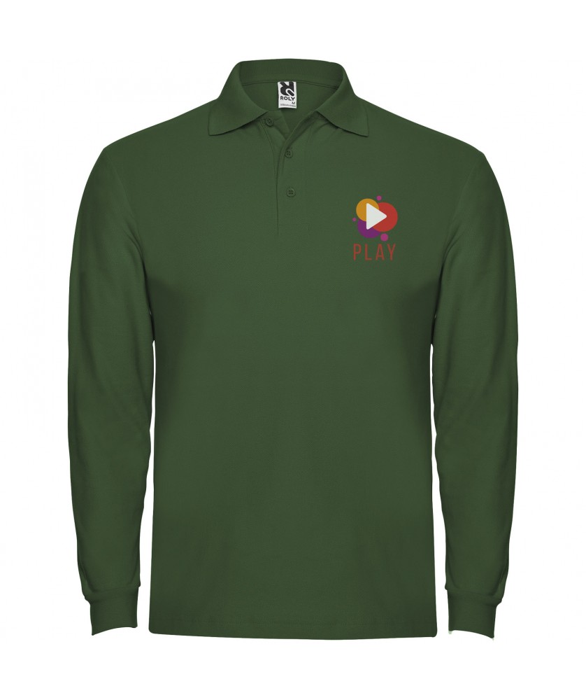 Textiles mode - Polo Estrella à manches longues pour homme | PRINTECOM