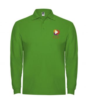Polo homme personnalisé manches longues Estrella Textiles mode publicitaire