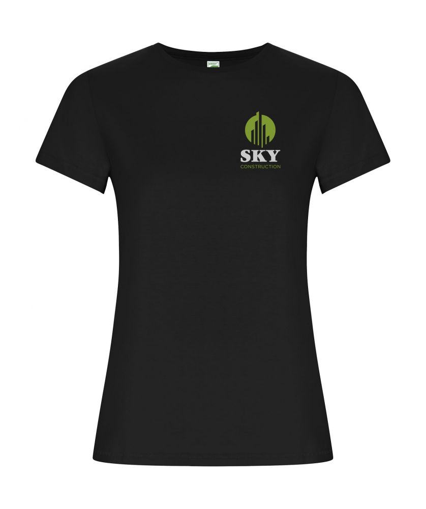 T-shirt femme personnalisé coton bio Golden