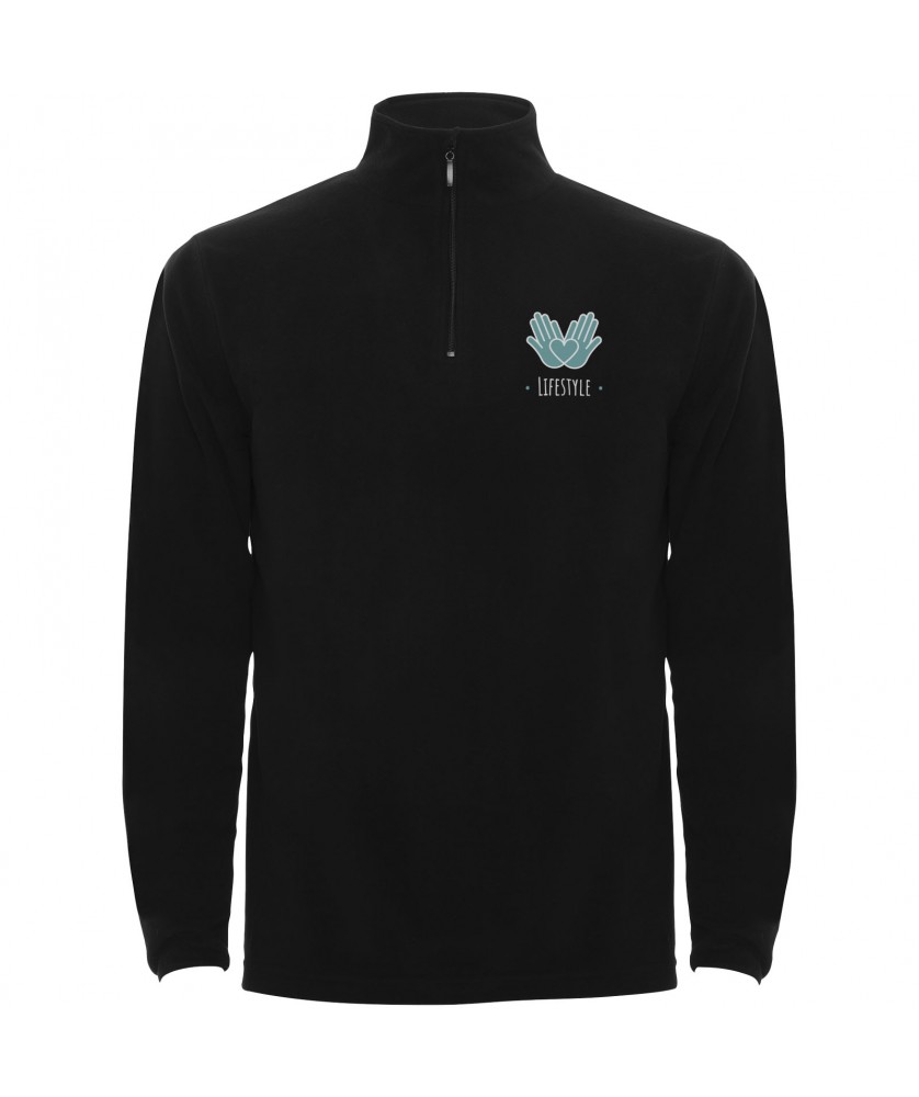 Textiles mode - Veste polaire Himalaya avec fermeture quart de zip pour homme | PRINTECOM