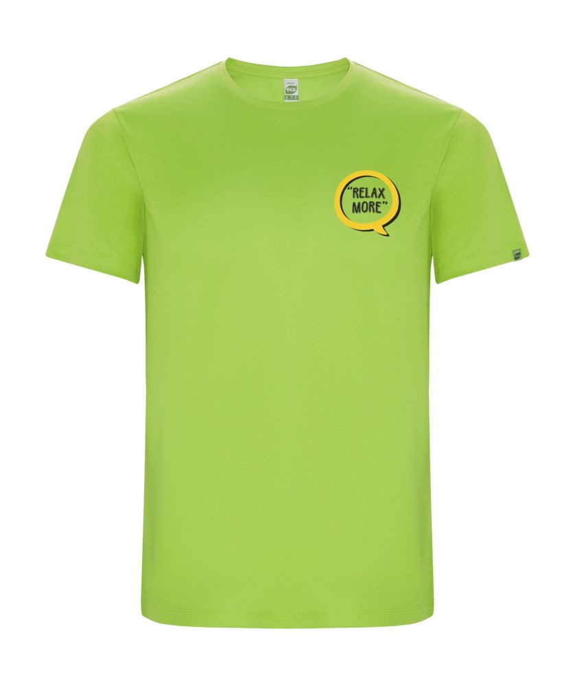 T-shirt sport homme personnalisé polyester recyclé Imola
