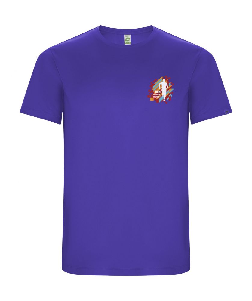 T-shirt sport homme personnalisé polyester recyclé Imola