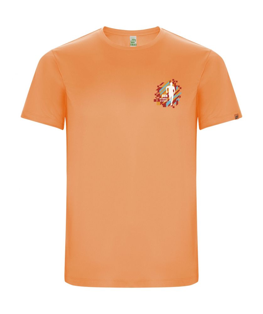 T-shirt sport homme personnalisé polyester recyclé Imola
