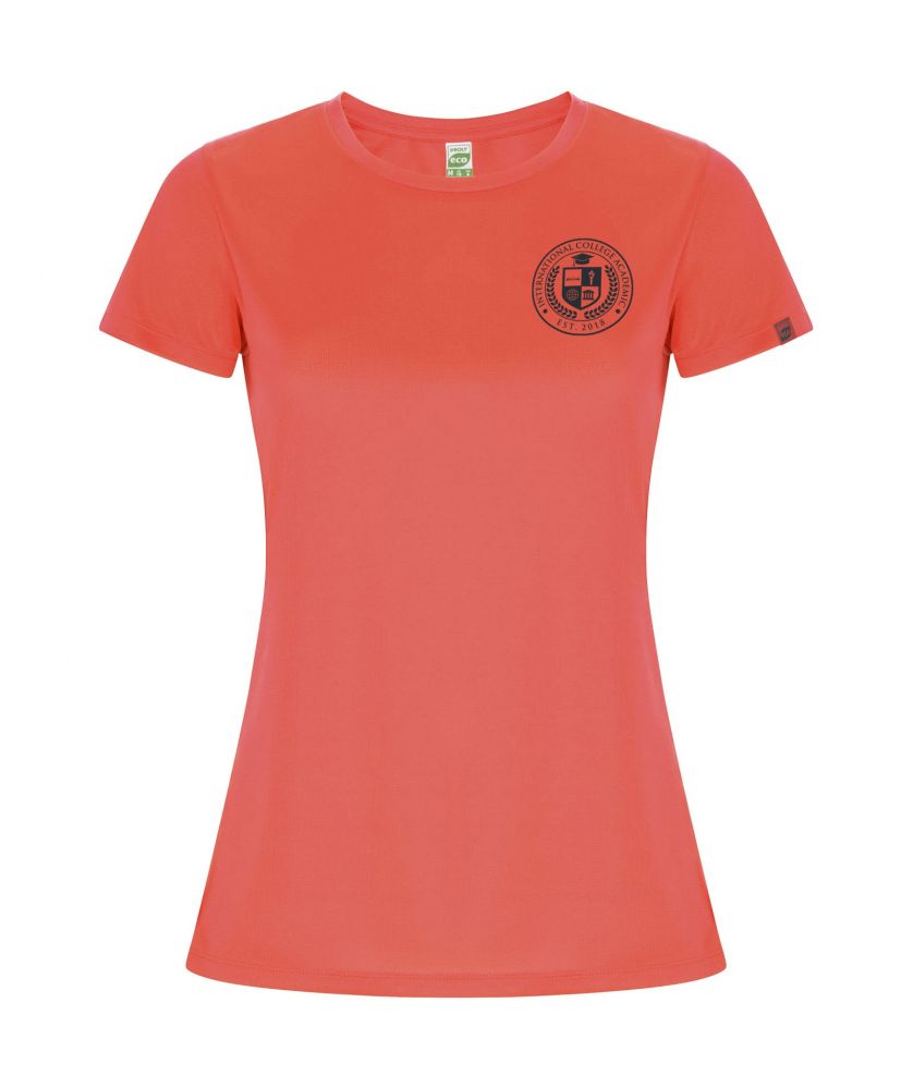 T-shirt sport femme personnalisé polyester recyclé Imola
