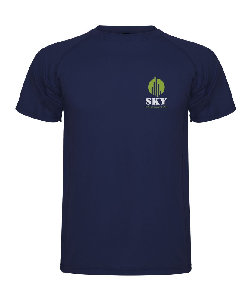 T-shirt sport homme personnalisé maille piquée Montecarlo