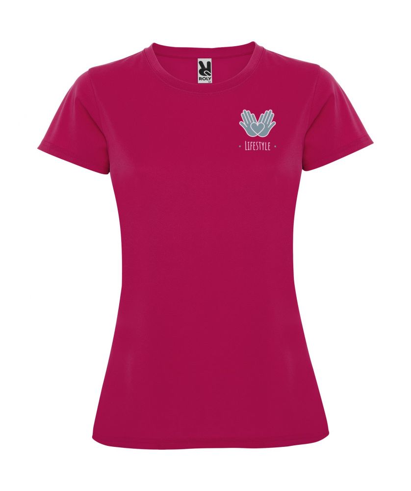 T-shirt sport femme personnalisé Montecarlo