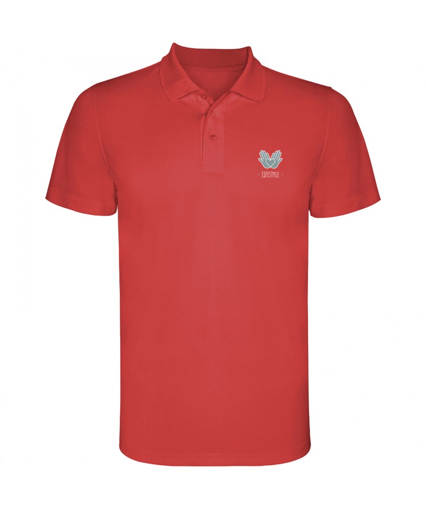 Textiles mode - Polo sport Monzha à manches courtes pour enfant | PRINTECOM