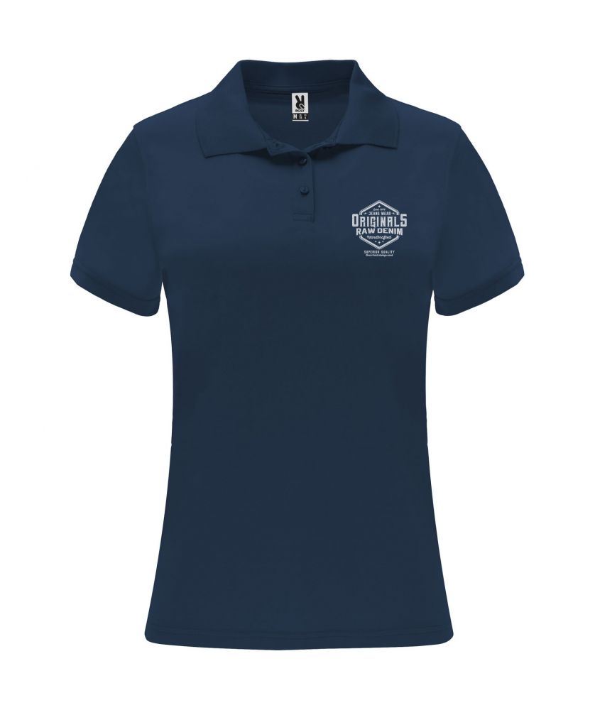 Polo sport femme personnalisé technique Monzha Textiles mode publicitaire