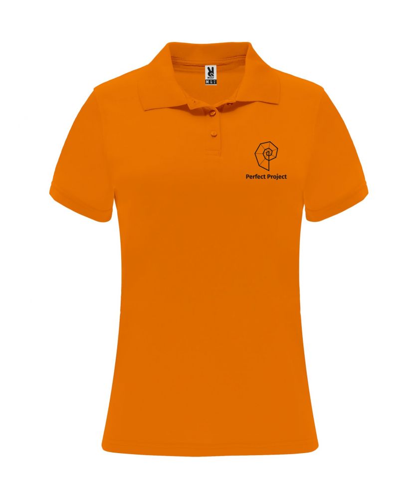 Polo sport femme personnalisé technique Monzha Textiles mode publicitaire
