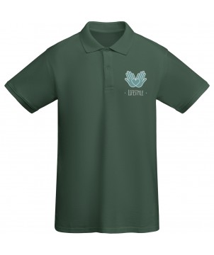 Textiles mode - Polo Prince en coton organique à manches courtes pour homme | PRINTECOM