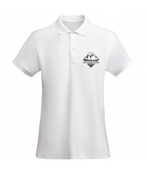 Textiles mode - Polo Prince en coton organique à manches courtes pour femme | PRINTECOM