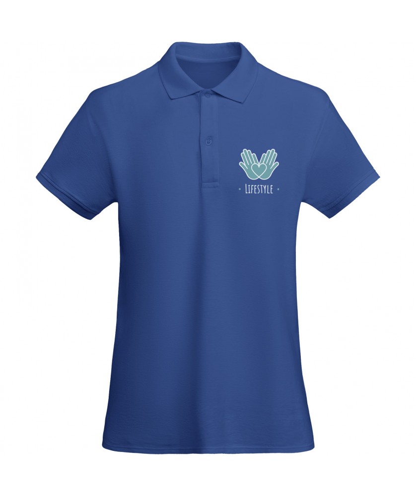 Textiles mode - Polo Prince en coton organique à manches courtes pour femme | PRINTECOM