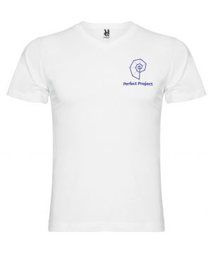 T-shirt homme personnalisé col V Samoyedo T-Shirts publicitaire