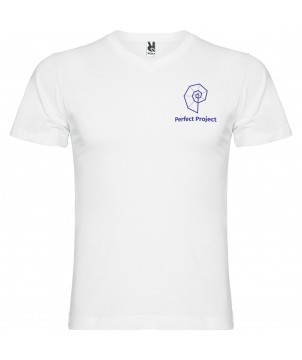 T-Shirts - T-shirt Samoyedo à col en V et manches courtes pour homme | PRINTECOM