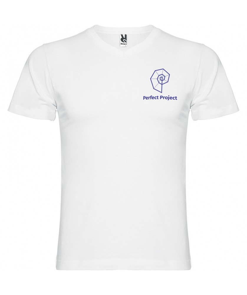 T-Shirts - T-shirt Samoyedo à col en V et manches courtes pour homme | PRINTECOM